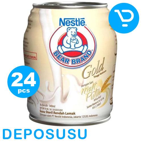 Gambar Susu Beruang Nestle Bear Brand GOLD WHITE MALT 24 pcs x 140ml dari deposusu undefined Tokopedia