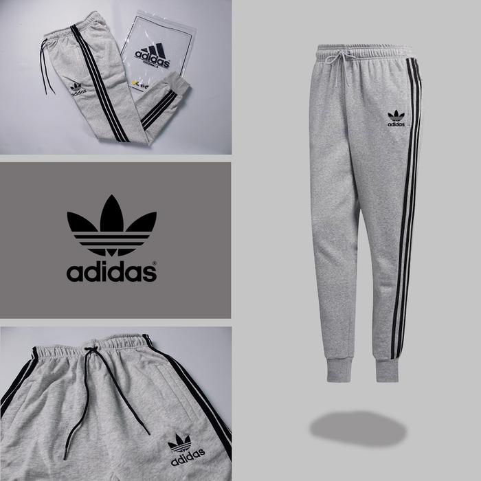 Gambar celana panjang training joger olahraga adidas klasik grade original - abu misty, M dari Oemmi_NEW undefined Tokopedia