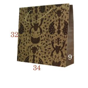 Gambar Tas Kertas Kraft Motif Belanja Hadiah Kado Souvenir 34 x 9 x 32 - G1 dari Rahmah Tas Kertas dan Kemasan undefined Tokopedia