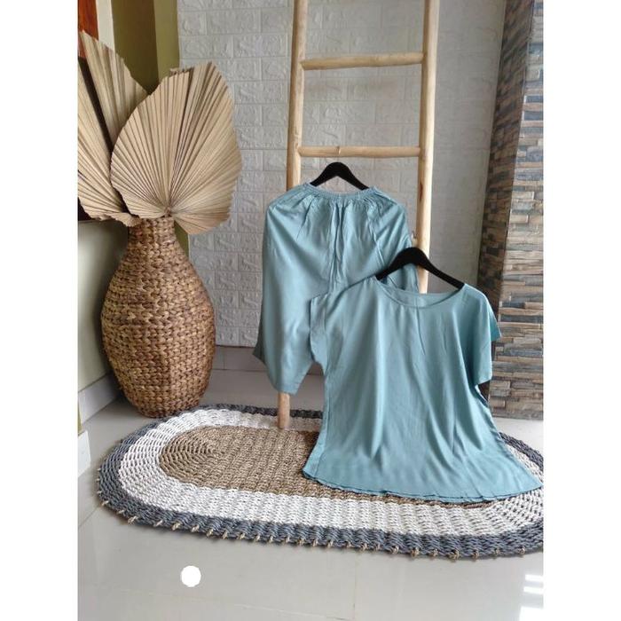 Gambar setelan tie dye pajamas piyama pendek wanita rayon visoce premium - polos wardah dari Arsyad galeri_NEW undefined Tokopedia
