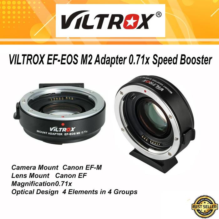 Viltrox EF-EOS M2 Lens Adapter 0.71x Speed Booster: Use Canon EF Lenses On EOS M Cameras 2 thumbnail image