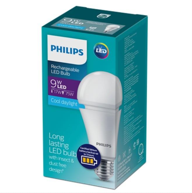 Gambar lampu philips emergency LED Bulb 9 watt putih lampu darurat otomatis dari Gudang Lampu Elektrik undefined Tokopedia