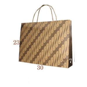 Gambar Tas Kertas Kraft Motif Belanja Hadiah Kado Souvenir 30 x 7 x 23 - G1 dari Rahmah Tas Kertas dan Kemasan undefined Tokopedia