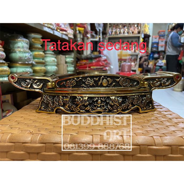 Gambar Tatakan gelas altar sembahyang kuningan sedang dari Toko sun lie_NEW undefined Tokopedia