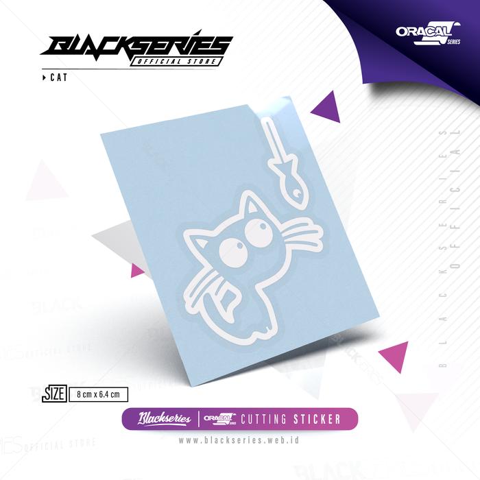 Gambar Stiker Cat 002 | Sticker Kucing | Cat | Kucing - Putih dari Blackseries Official Store undefined Tokopedia