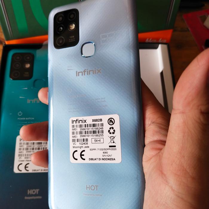 Gambar Infinix Hot 10 Ram 4/64gb Big Baterai 5200mAh - Garansi Resmi - Moonlight Jade dari 7ElevenShop undefined Tokopedia