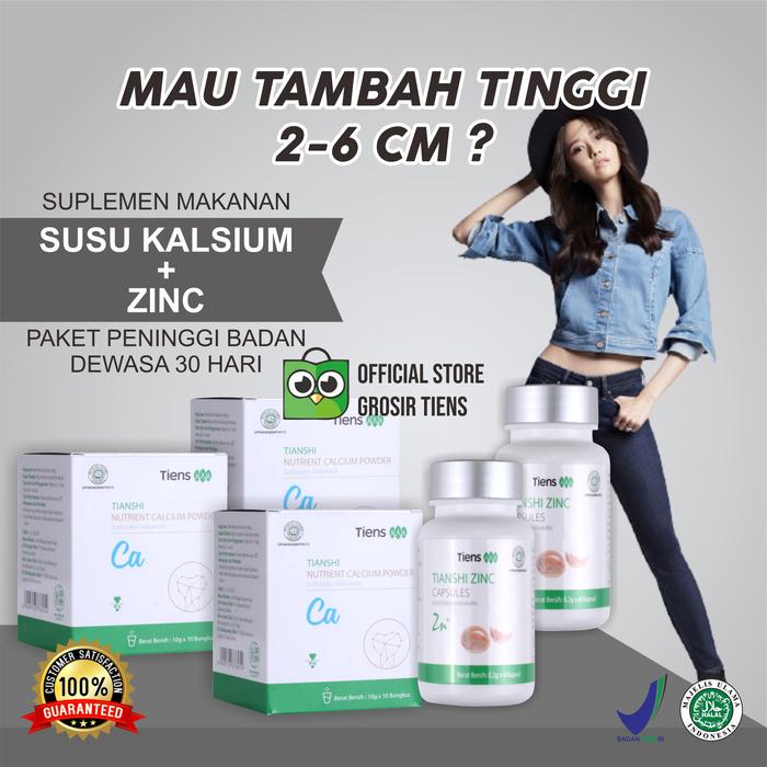 Gambar TIENS PENINGGI BADAN 30 HARI 3 KALSIUM NHCP 2 ZINC , HARGA DISTRIBUTOR dari Grosir Tiens undefined Tokopedia