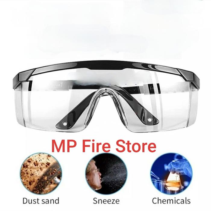 Gambar Kacamata Pelindung Proyek Bening Gurinda Safety Clear APD Virus Corona - Putih Clear dari MP Fire Store undefined Tokopedia