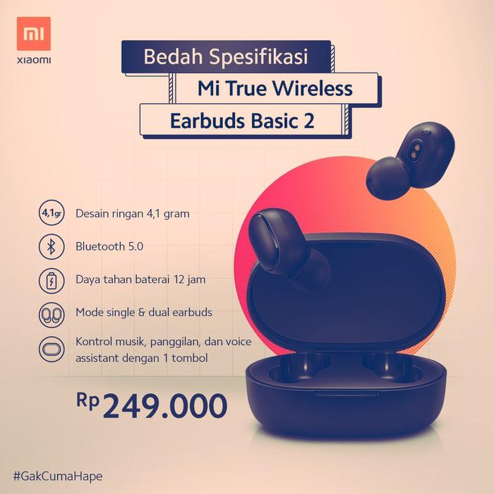 Gambar mi true wireless earbuds basic 2 dari CV SINAR TERUS undefined Tokopedia
