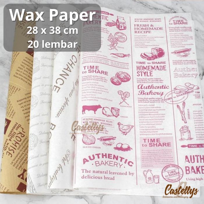Jual Kertas Roti Bread Parchment Baking Wax Paper Food Grade Sandwich ...