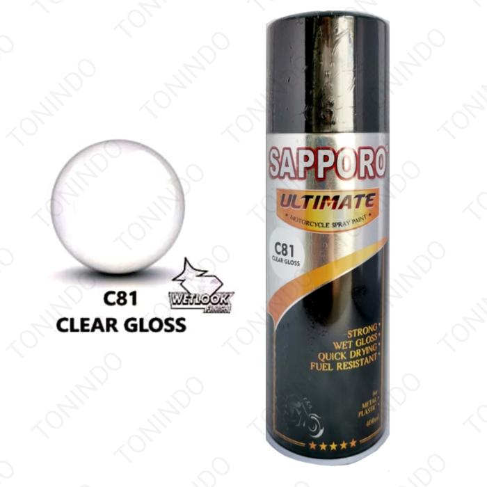 Gambar Sapporo Ultimate C81 Clear Gloss / Finishing Kilap Transparan Pilox dari Tonindo undefined Tokopedia