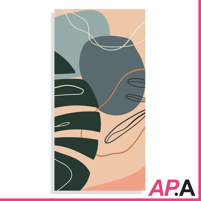 Gambar Hiasan Dinding Tropical Art Pajangan Poster Kamar Home Decor Minimalis - HD DARK ORANGE, HD 20X10CM dari Ayu Pertiwi Art undefined Tokopedia