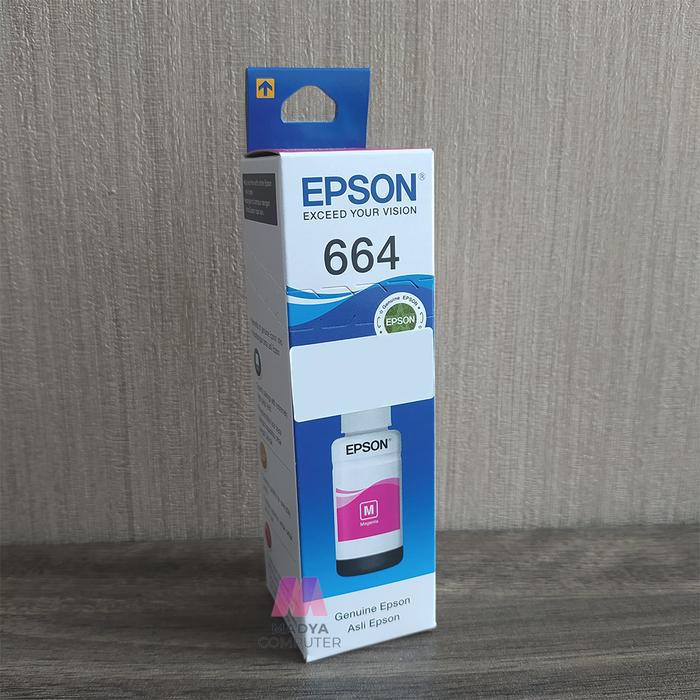 Gambar Tinta Printer EPSON 664 Original - Merah Muda dari Madya Computer undefined Tokopedia