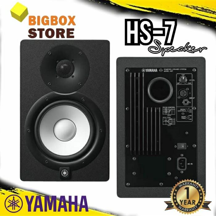 Gambar Speaker Monitor Studio Yamaha HS-7 / HS7 / HS 7 Original - Hitam dari BigBox store.id undefined Tokopedia
