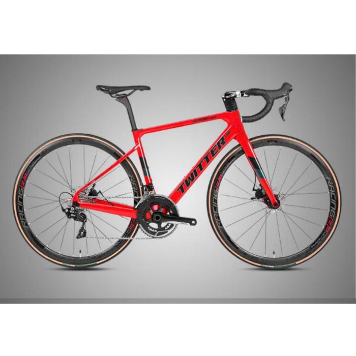 Jual ROAD BIKE TWITTER STEALTH PRO CARBON 22 SPEED! Merah, XS