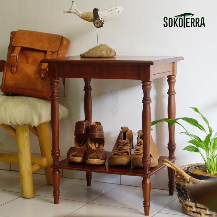 Gambar DISKON Meja Tamu Kecil ALBA Side Table dari Sokoterra - Cokelat dari Sokoterra Home undefined Tokopedia