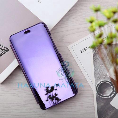 Gambar Clear View SAMSUNG GALAXY J8 2018 Standing Flip Casing Cover - Ungu dari Hakuna Matata undefined Tokopedia