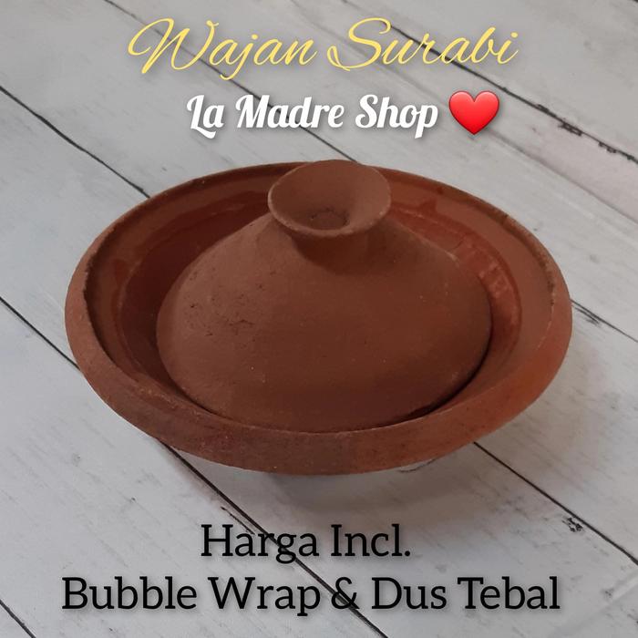 Gambar WAJAN SERABI Cetakan Surabi + Tutup Tanah Liat  Harga per set dari La Madre Shop undefined Tokopedia