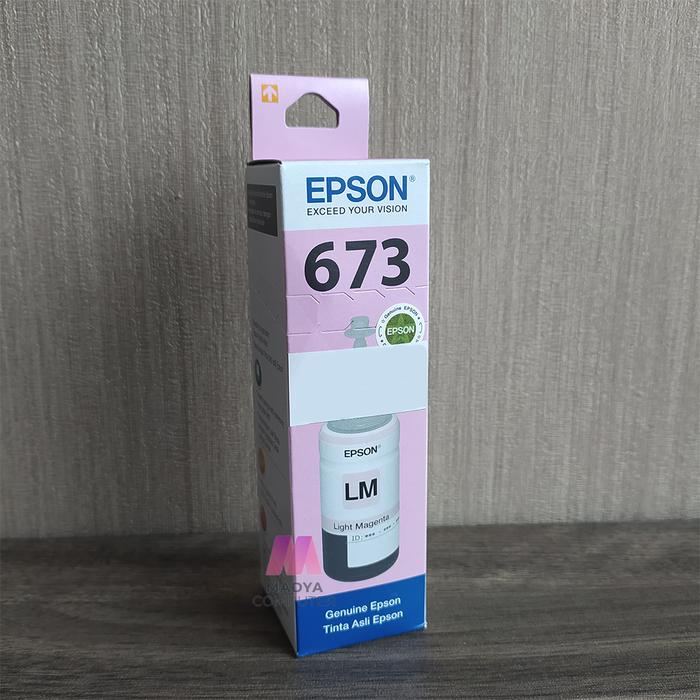 Gambar Tinta Printer EPSON 673 Original - Merah Muda dari Madya Computer undefined Tokopedia