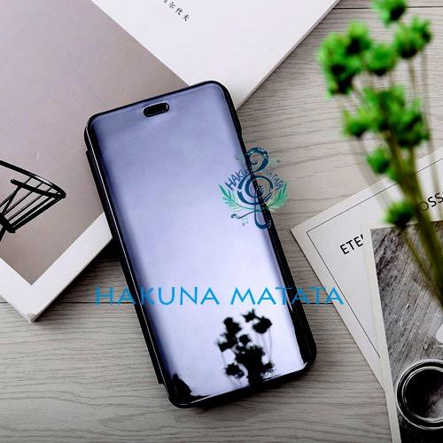 Gambar Clear View VIVO V20 SE 2020 Standing Flip Casing Cover - Hitam dari Hakuna Matata undefined Tokopedia