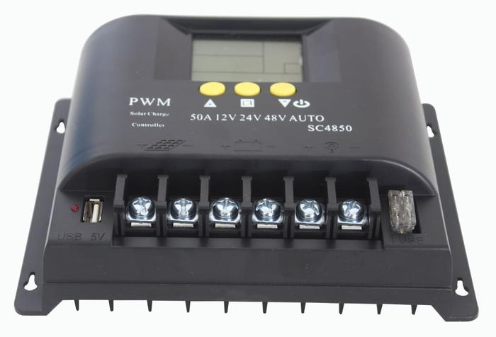 Solar Controler SCC PWM 12V/24V/48V 50A max PV 100VDC