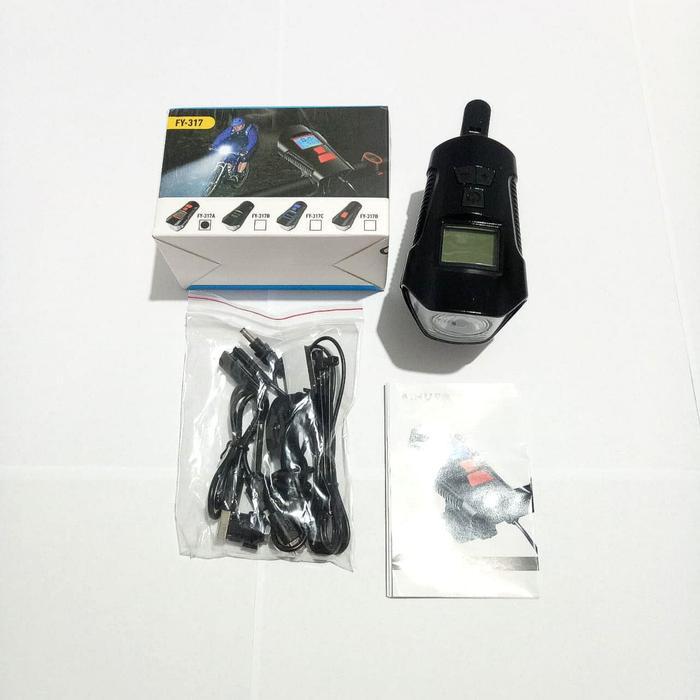 Gambar Lampu Depan Sepeda Speedometer Sepeda Bel Klakson 3 in 1 Rechargeable - speedo 3 in 1 dari Hobby Fit undefined Tokopedia