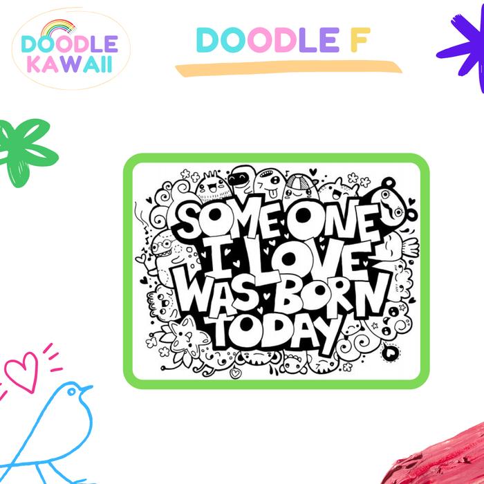 Gambar KANVAS DOODLE / KANVAS MEWARNAI PAKET STAR - DOODLE F dari Doodle kawaii undefined Tokopedia