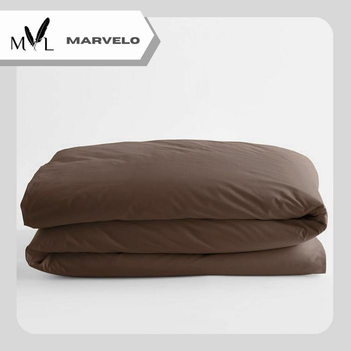 Gambar Duvet dan Sprei Set Lengkap Ukuran 160 cm - Queen Size - by Marvelo - Cokelat dari Marvelo Bedding undefined Tokopedia