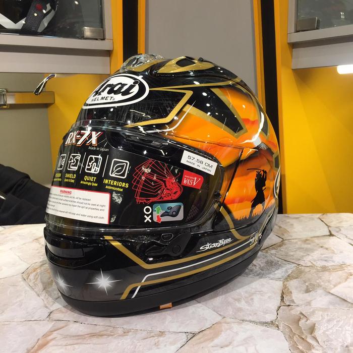 arai corsair x pedrosa samurai helmet Corsair-X Motorcycle - Dani Samurai-2 - Black Have you seen the new