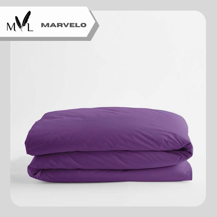 Gambar Duvet dan Sprei Set Lengkap Ukuran 160 cm - Queen Size - by Marvelo - Ungu dari Marvelo Bedding undefined Tokopedia