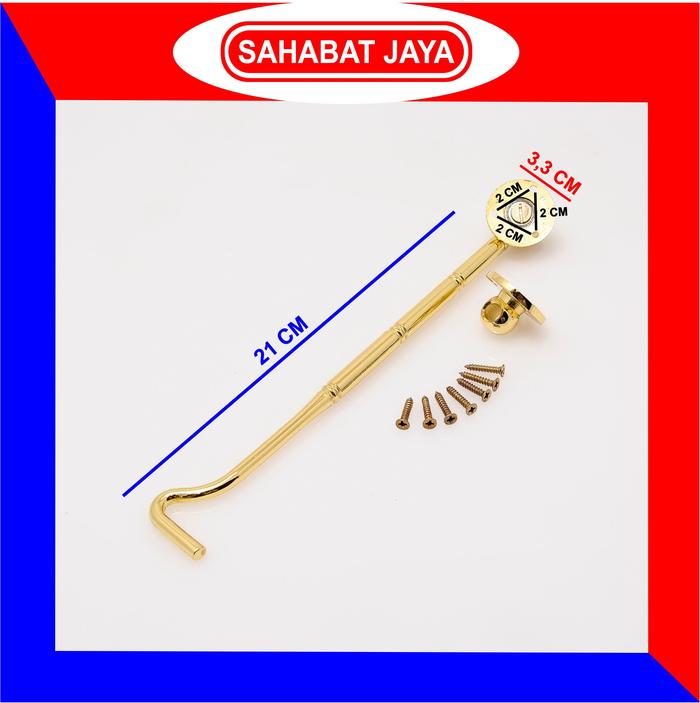 Gambar Hak Angin Jendela / Lamskar / Kunci / Kait / Cantolan Penahan Jendela - MULLER GOLD dari Sahabat Jaya Bangunan undefined Tokopedia