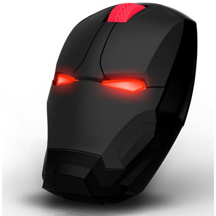 Gambar TaffWare Mouse unik Wireless Wireles Optic Tanpa Kabel Iron Man Black - Hitam dari Zian-Store undefined Tokopedia