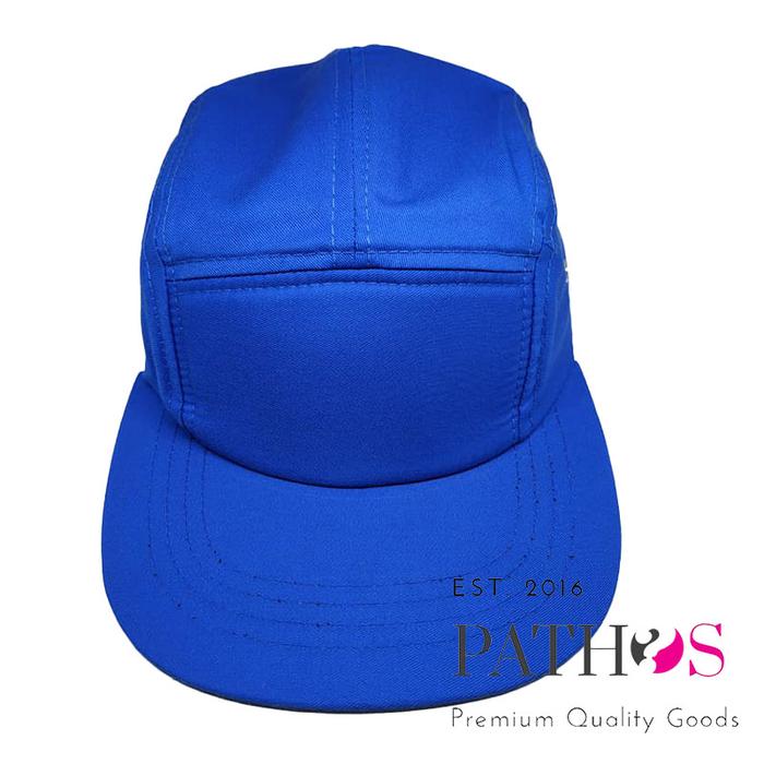 Gambar Topi Snapback Baseball 5 Lima Panel - Biru dari Pathos Shop undefined Tokopedia