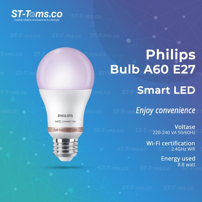 Gambar Philips A60 E27 WiFi LED Bulb Smart Lighting dari ST-Toms.co undefined Tokopedia