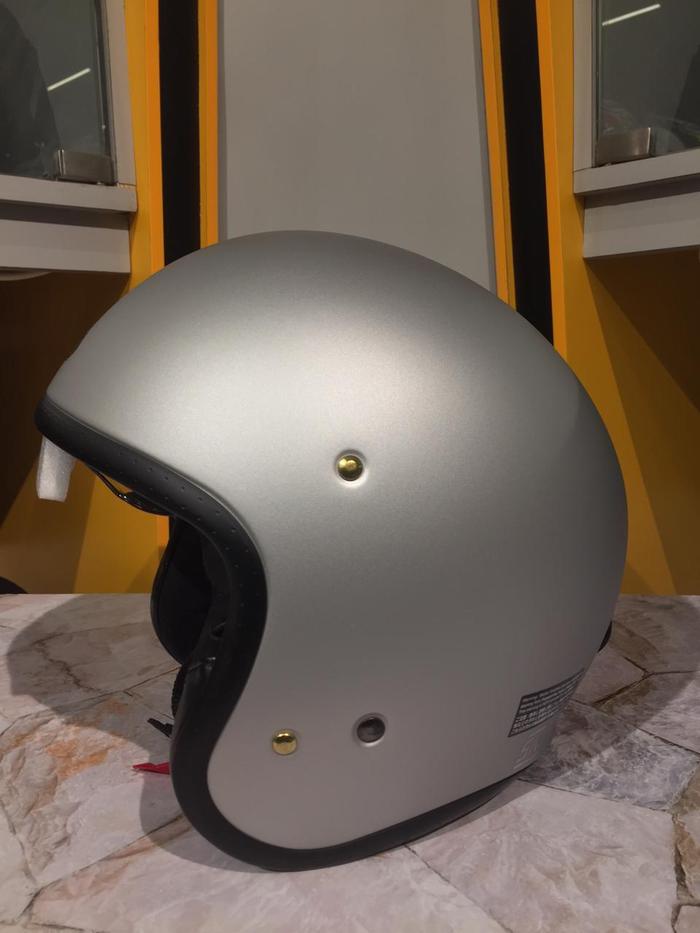 Gambar SHOEI J.O MATT LIGHT SILVER SNI | HELM MOTOR HALF FACE | ORIGINAL JO dari GARAGE 57 undefined Tokopedia