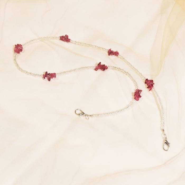 Gambar Merte - Strap Masker Batu Warna / Strap Kacamata / Gantungan Masker - Wine, Strap Kacamata dari MERTE undefined Tokopedia