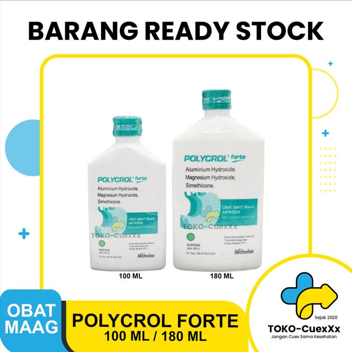 Gambar POLYCROL FORTE SUSPENSI OBAT SAKIT MAAG DAN MERINGANKAN KEMBUNG - 100 ML dari Toko Cuexxx_NEW undefined Tokopedia