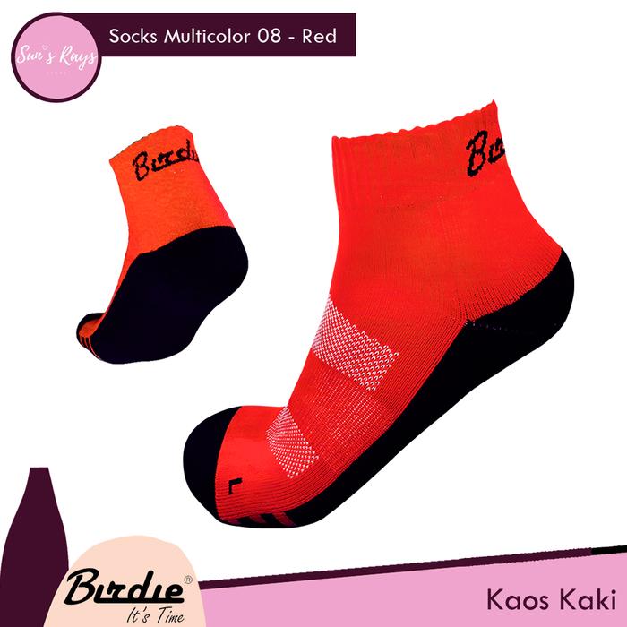 Gambar BIRDIE Kaos Kaki Olahraga Tebal Banyak Warna Anti Bakteri Multi Color - Merah dari Sun's Rays Store undefined Tokopedia