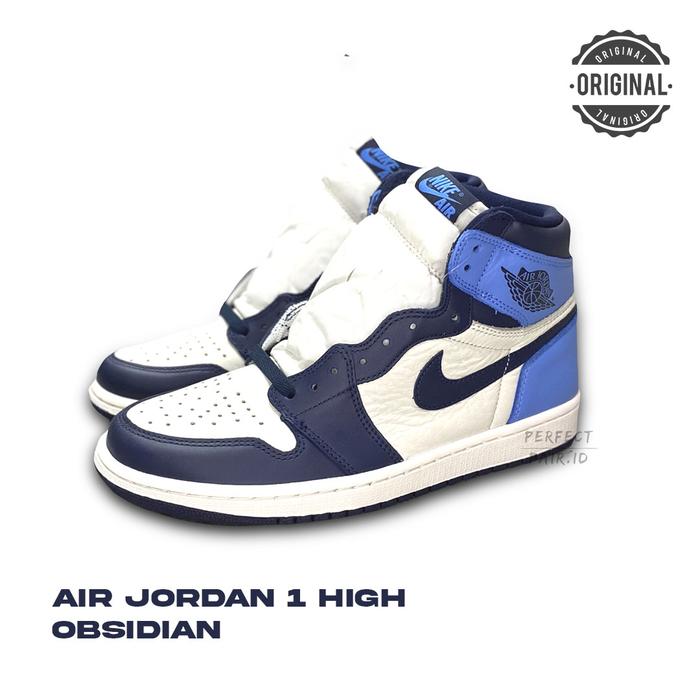 Gambar Air Jordan 1 High Obsidian Blue 100% Original BNIB - 43 dari PERFECTPAIR undefined Tokopedia
