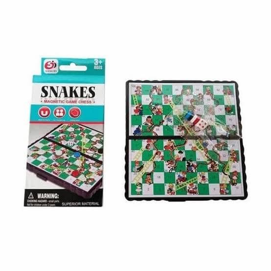 Gambar Mainan Ular Tangga Magnet | Snake And Ladder Travel | Board Game Murah dari V3Home undefined Tokopedia