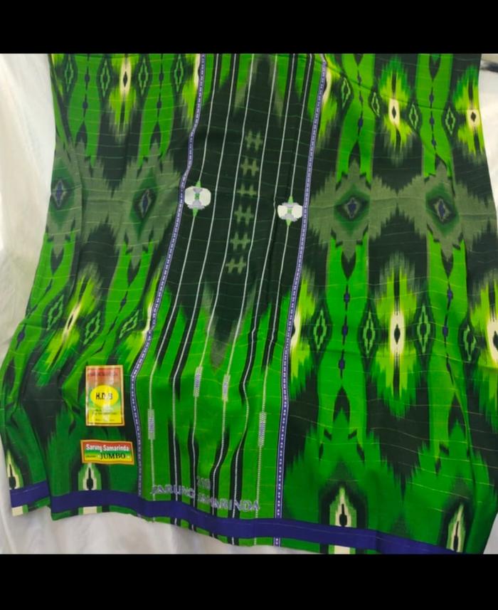 Gambar sarung samarinda OM - Hijau dari Kamehco undefined Tokopedia