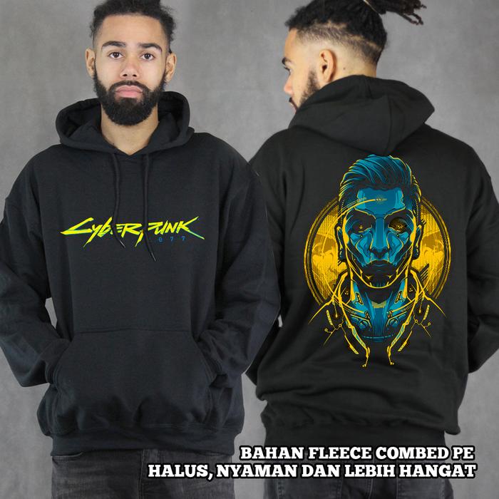 Gambar JAKET HOODIE GAME CYBERPUNK 2077 BIG SIZE JUMBO 3XL 4XL 5XL 6XL - XL dari Floods undefined Tokopedia