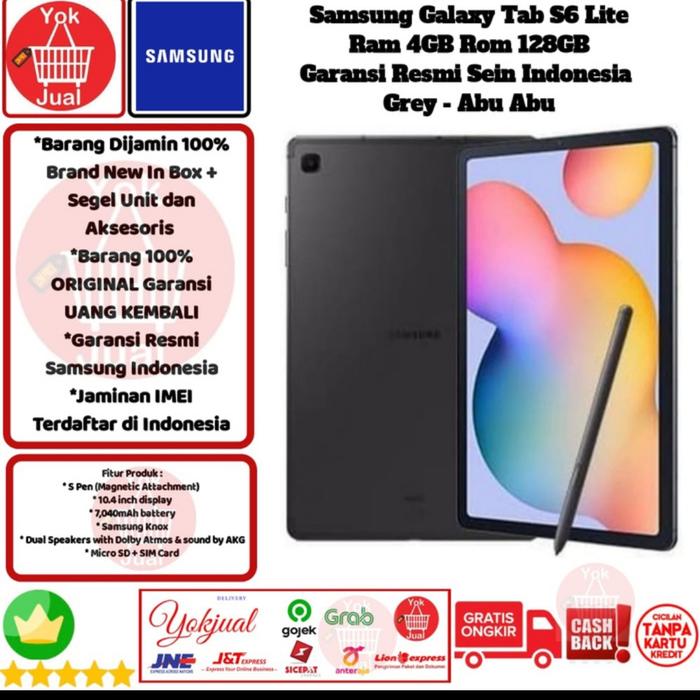 samsung galaxy tab s6 lite 128gb di Empur Acc Tokopedia