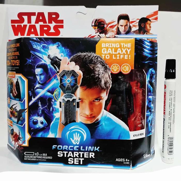 Jual mainan action figure starwars force link starter set kylo ren