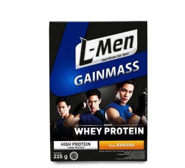 Gambar L Men GainMass Banana 225g Gain Mass Whey Protein Suplemen FittnessBB - Banana dari FrankShopp undefined Tokopedia