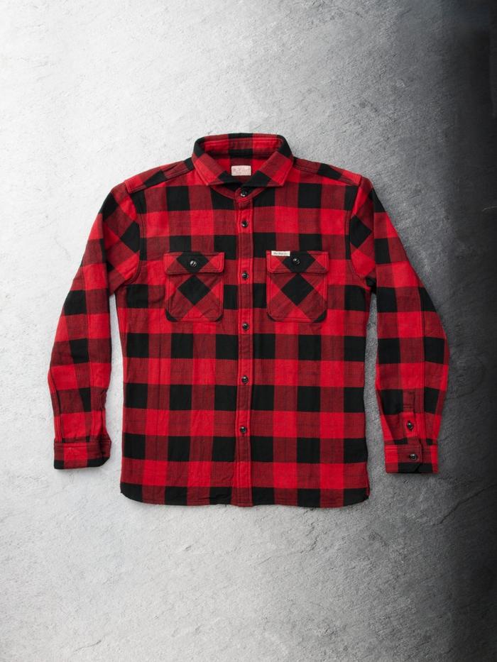 Jual The Flat Head Block Check Flannel 