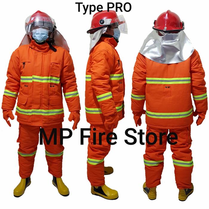 Gambar Baju Pemadam Kebakaran Damkar Fireman Suit Nomex IIIA Tahan Api Tebal - PRO dari MP Fire Store undefined Tokopedia