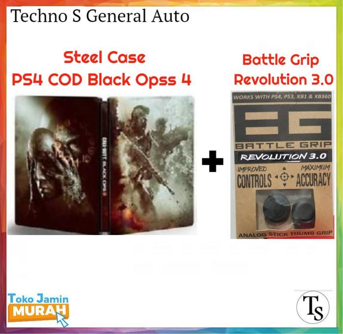 Gambar Steel Case Call of duty black ops 4 - Battle Grip / Tempat Kaset PS4 - steelcase+grip dari Techno S General Auto / TSGA undefined Tokopedia