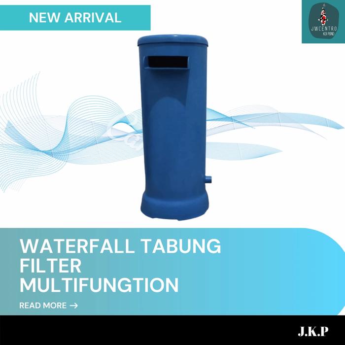 Gambar tabung filter kolam ikan koi multifungsi output waterfall - Hitam dari jwcentro koi pond undefined Tokopedia