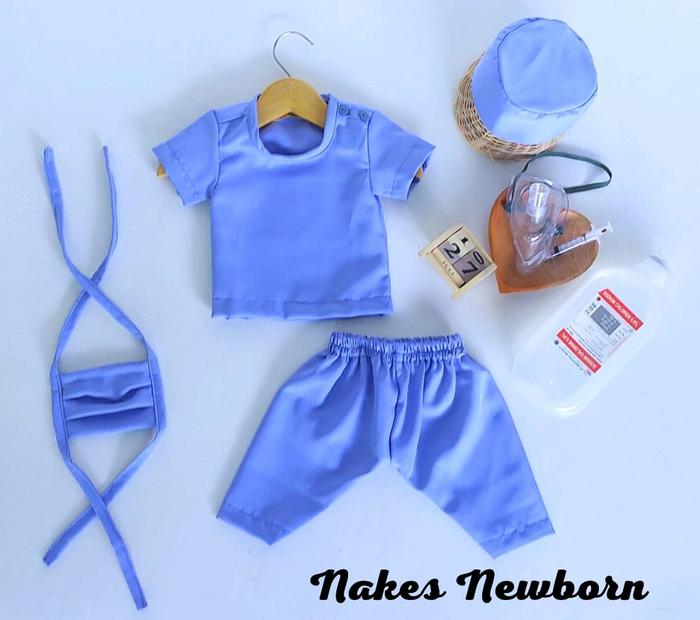 Gambar Kostum Nakes Anak/Kostum Photoshoot/Kostum profesi anak/Bayi Newborn - Hijau, 8-9 tahun dari Ardibreakerstore undefined 5 Tokopedia
